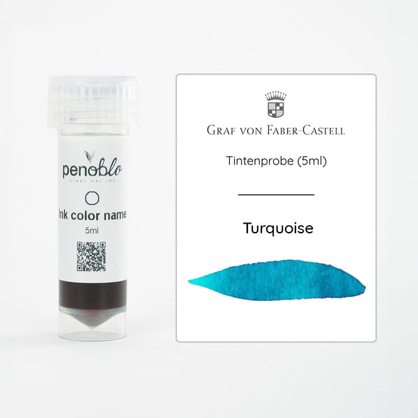 Graf von Faber-Castell, Tintenprobe, Turquoise, 5ml