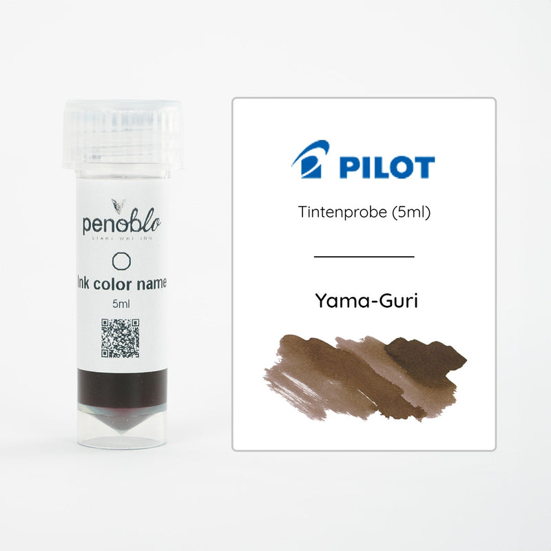Pilot, Tintenprobe, Iroshizuku, Chestnut, Yama-Guri, 5ml