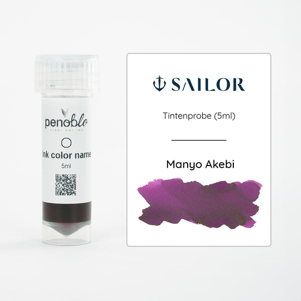 Sailor, Tintenprobe, Manyo Akebi, 5ml