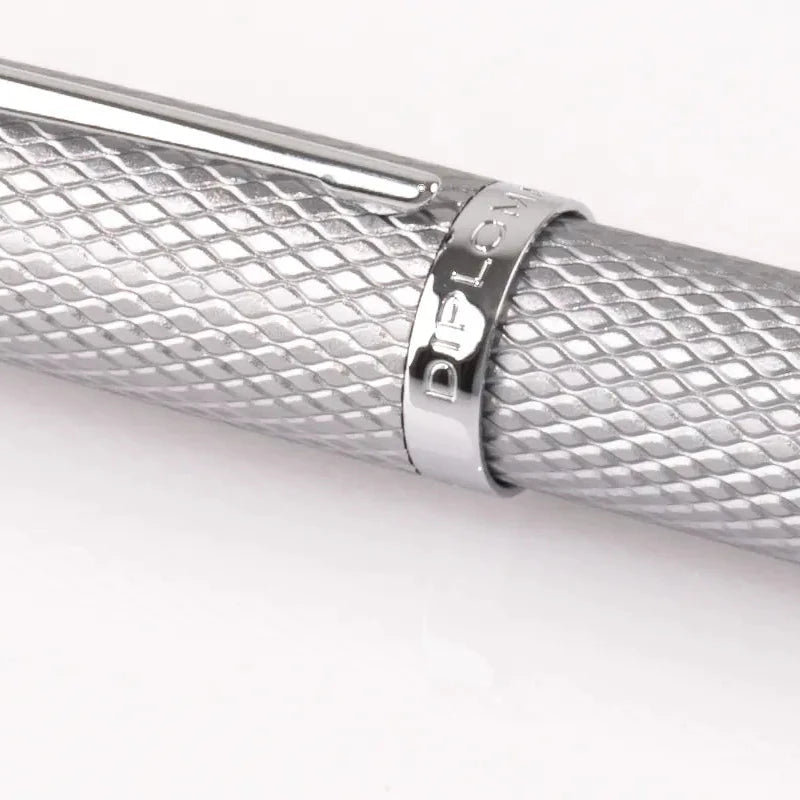 Diplomat Kugelschreiber Viper Guilloche Silber