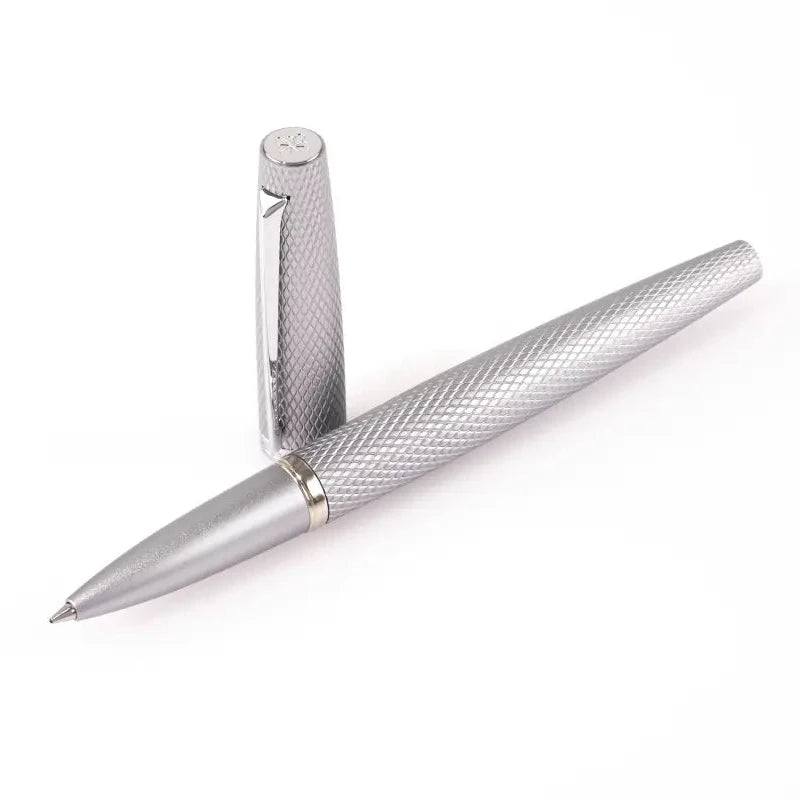 Diplomat Tintenroller Viper Guilloche, silber