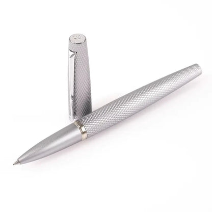 Diplomat Tintenroller Viper Guilloche, silber