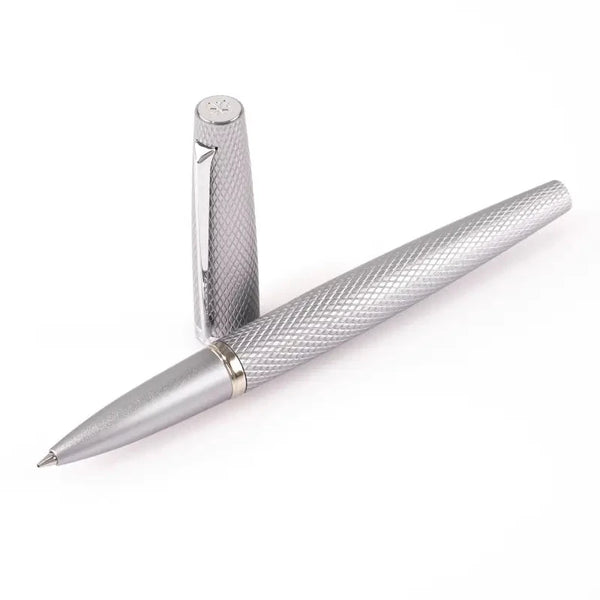 Diplomat Tintenroller Viper Guilloche, silber