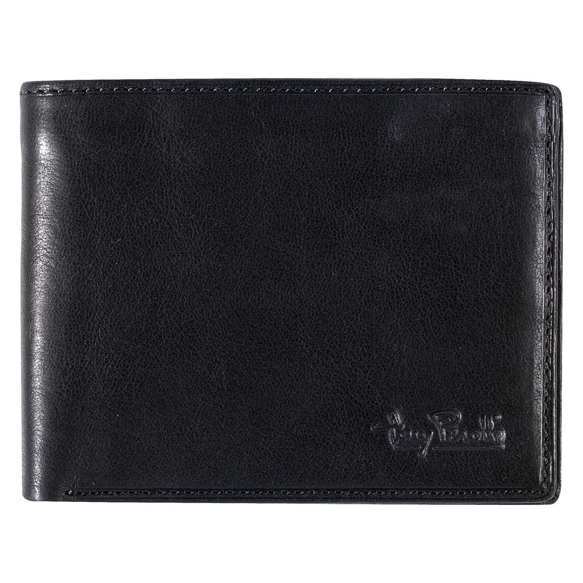 Tony Perotti, Vegetale Wallet, Coin Pocket & Credit Card Slots, Black