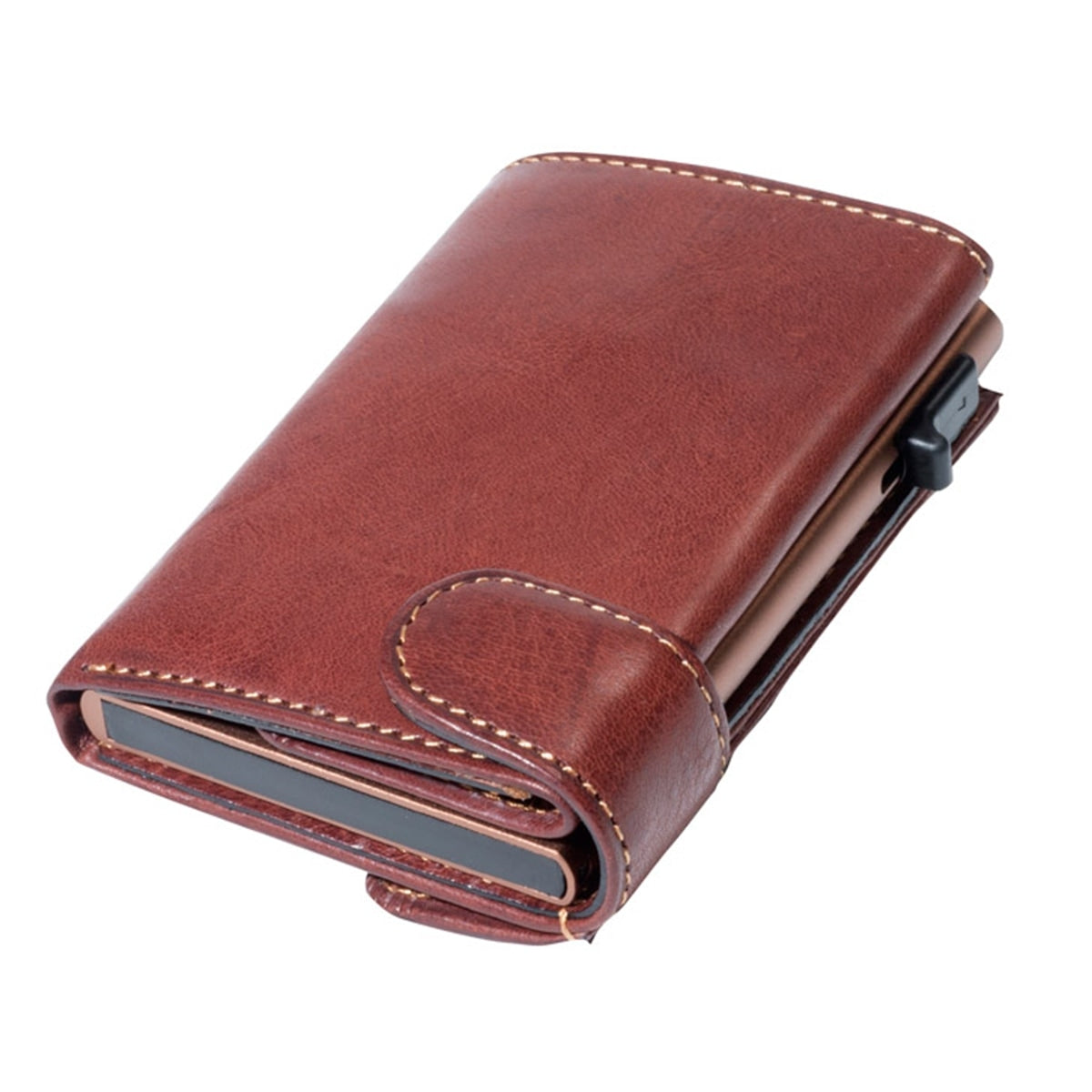 Tony Perotti, Credit Card Case Furbo, Bills & Coins, dark brown