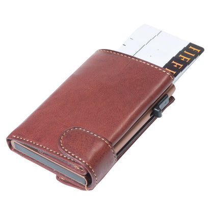 Tony Perotti, Credit Card Case Furbo, Bills & Coins, dark brown