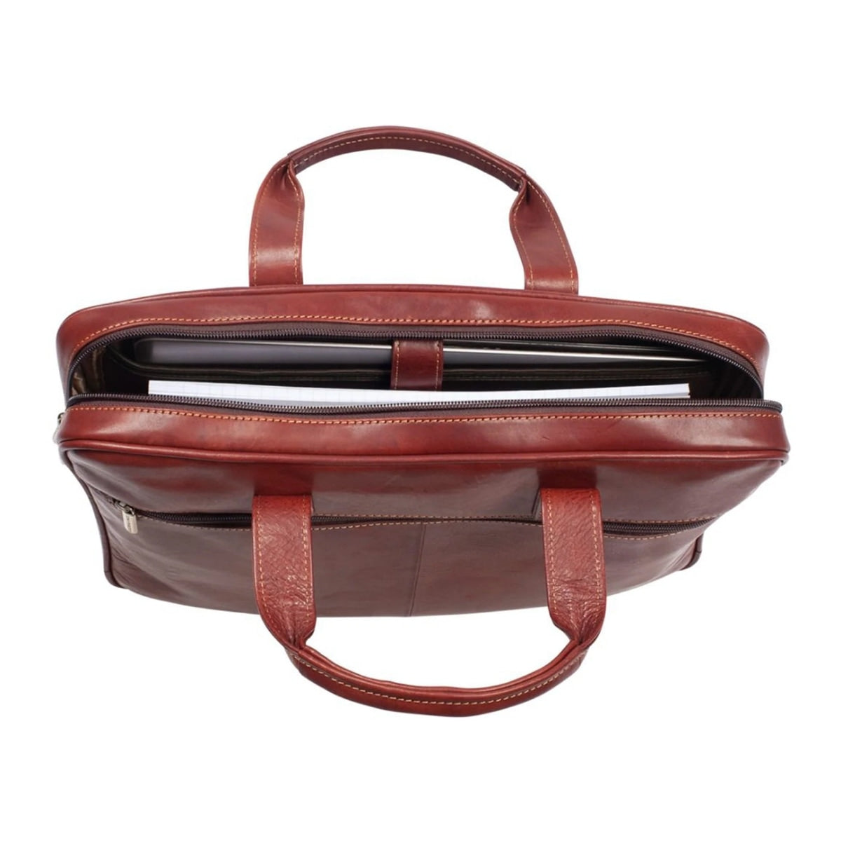 Tony Perotti, Laptop Bag, 1 Compartment, Dark Brown