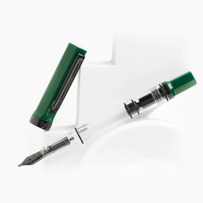 TWSBI ECO Fountain Pen Black, Irish Green with Onyx