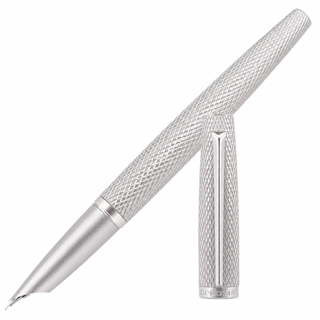Diplomat Füller Viper Guilloche, silber