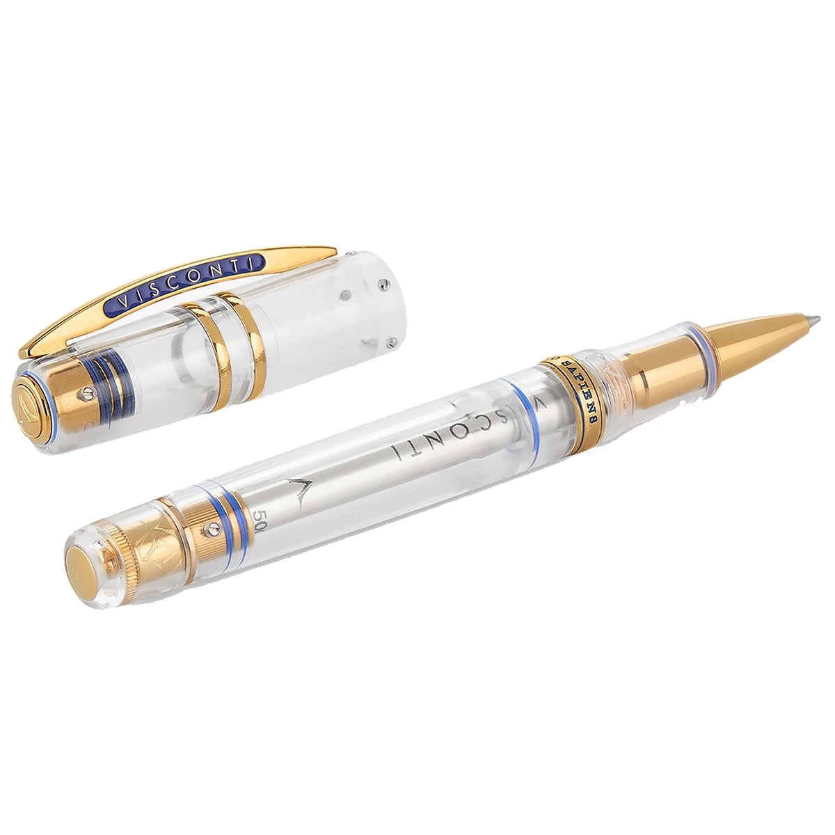 Visconti, Homo Sapiens Full Demo Rollerball, transparent
