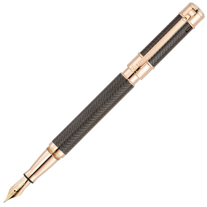 Waldmann Commander 25 Ltd. Edt. Fountain Pen, rose gold plated, 18K, brown