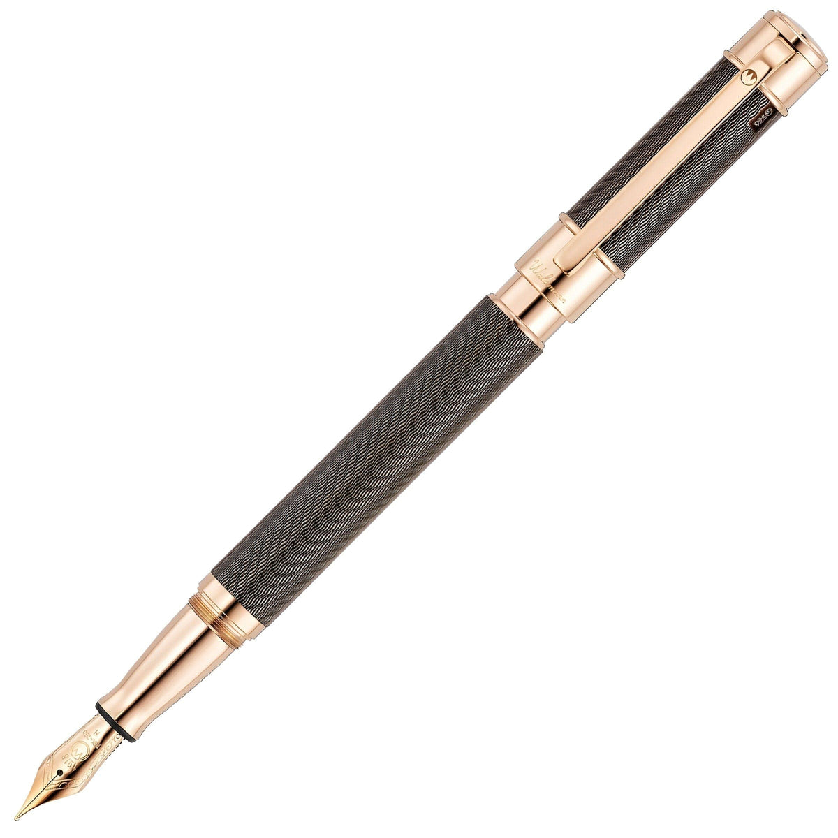 Waldmann Füller Commander 25 Ltd. Edt., rosevergoldet, 18Kt, braun