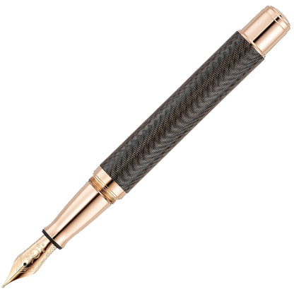 Waldmann Commander 25 Ltd. Edt. Fountain Pen, rose gold plated, 18K, brown