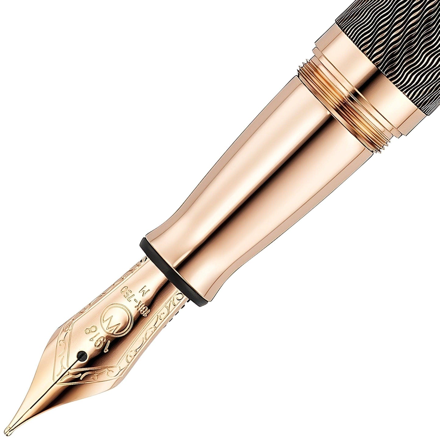Waldmann Commander 25 Ltd. Edt. Fountain Pen, rose gold plated, 18K, brown