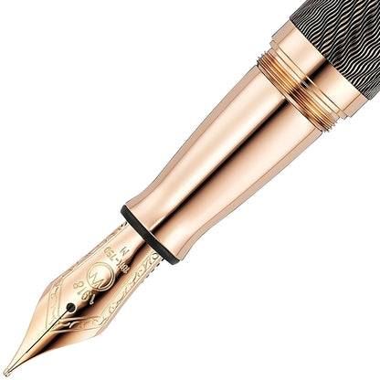 Waldmann Commander 25 Ltd. Edt. Fountain Pen, rose gold plated, 18K, brown