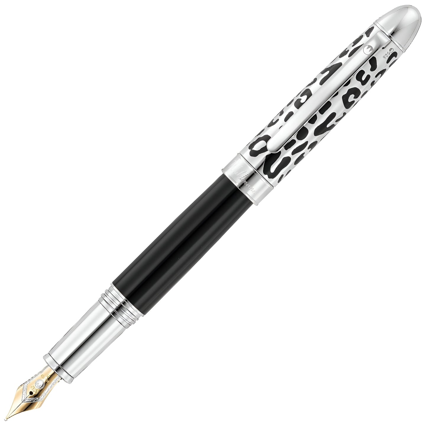 Waldmann Fountain Pen Leopard 18K, Black