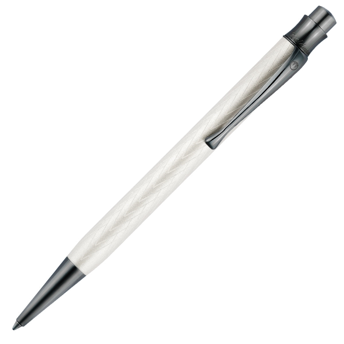 Waldmann Kugelschreiber Aura Night, Ruthenium, Creme-Ruthenium, Ganzer Stift