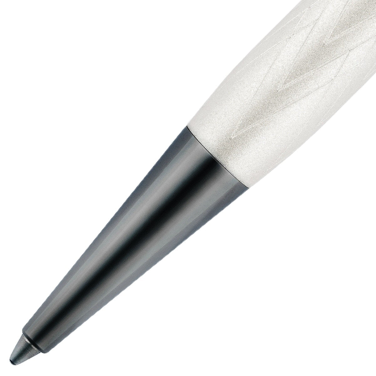 Waldmann Kugelschreiber Aura Night, Ruthenium, Creme-Ruthenium, Spitze