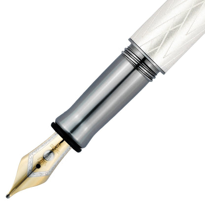 Waldmann Füller Aura Night, Ruthenium, 18Kt, Creme-Ruthenium, Spitze