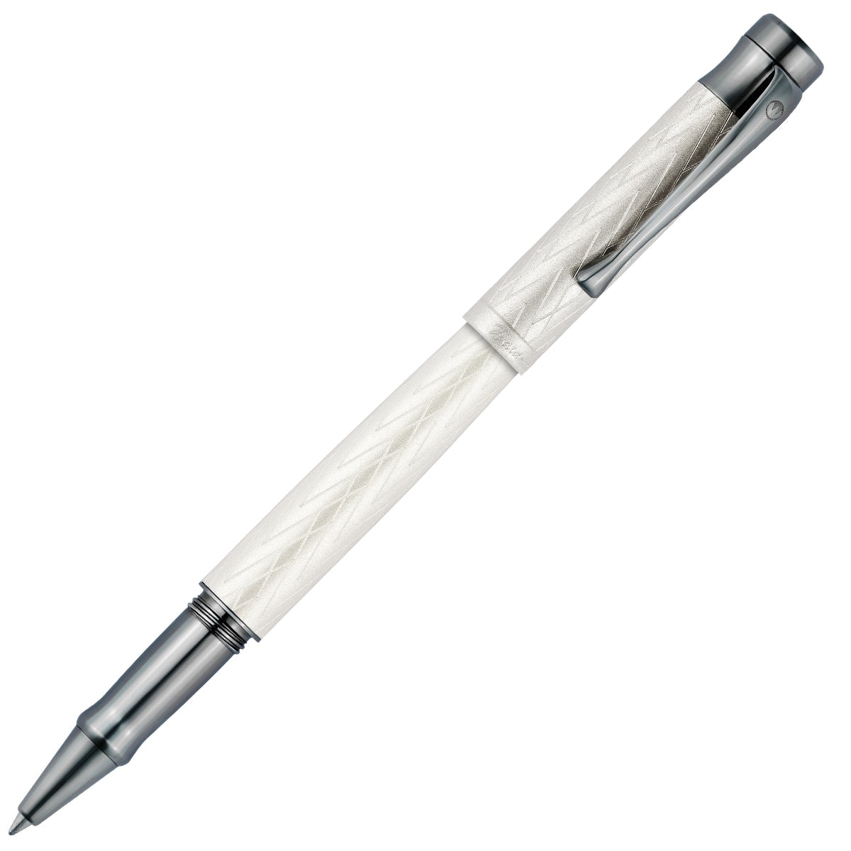 Waldmann Tintenroller Aura Night, Ruthenium, Creme-Ruthenium, Ganzer Stift