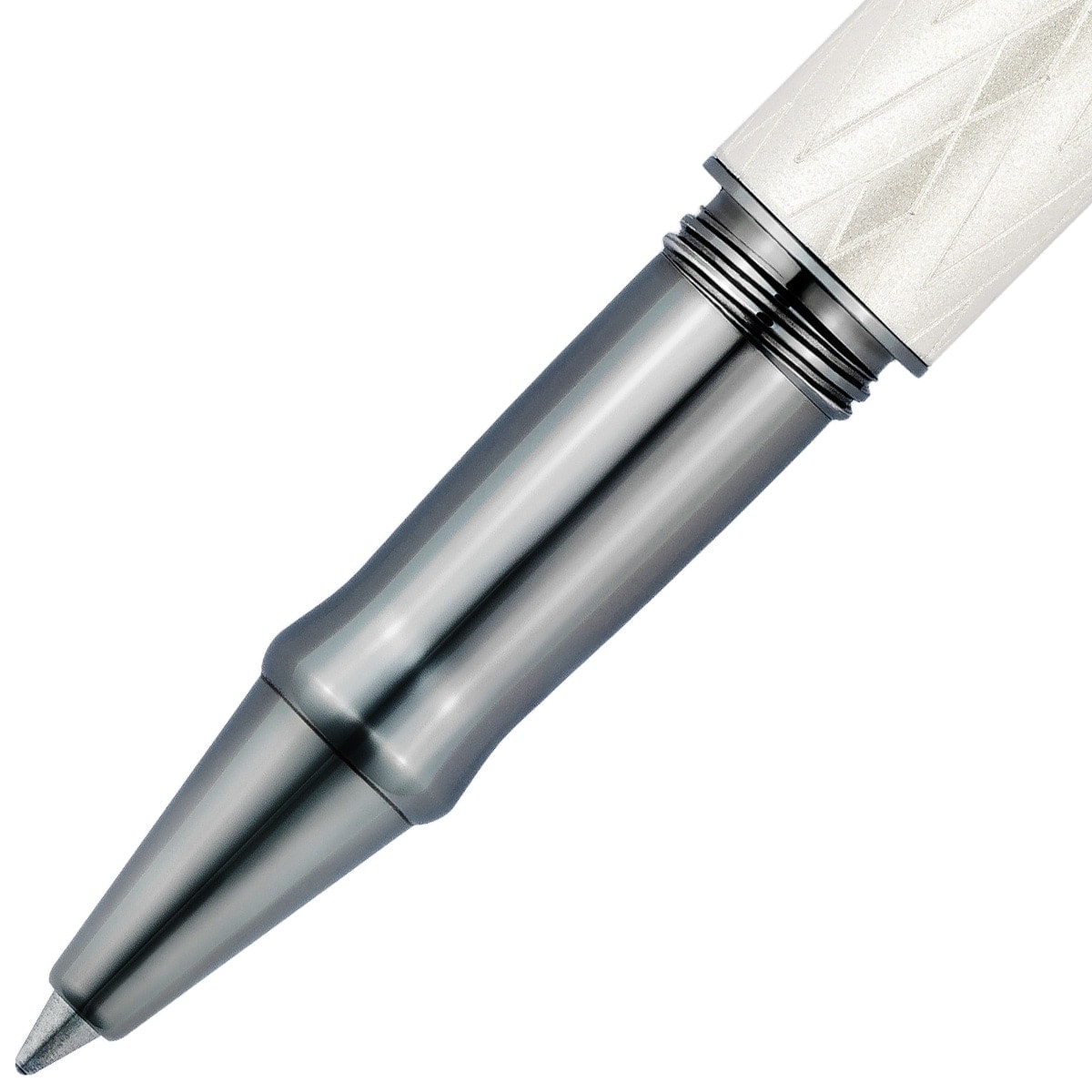 Waldmann Tintenroller Aura Night, Ruthenium, Creme-Ruthenium, Spitze