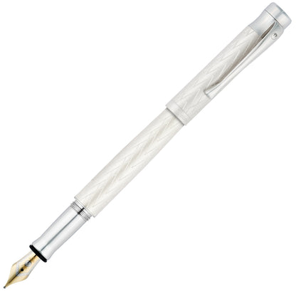 Waldmann Füller Aura Day, Silber, 18Kt, Creme-Silber, Ganzer Stift