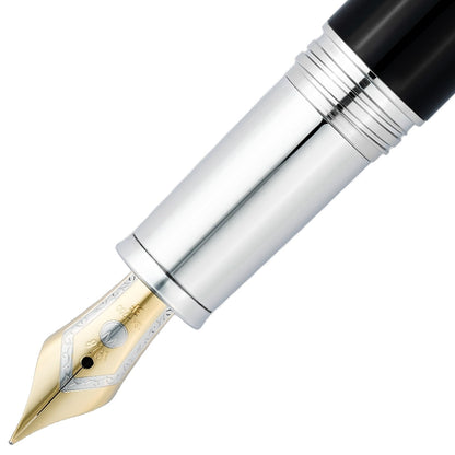 Waldmann Füller Legacy One Silber, 18Kt, schwarz, Spitze