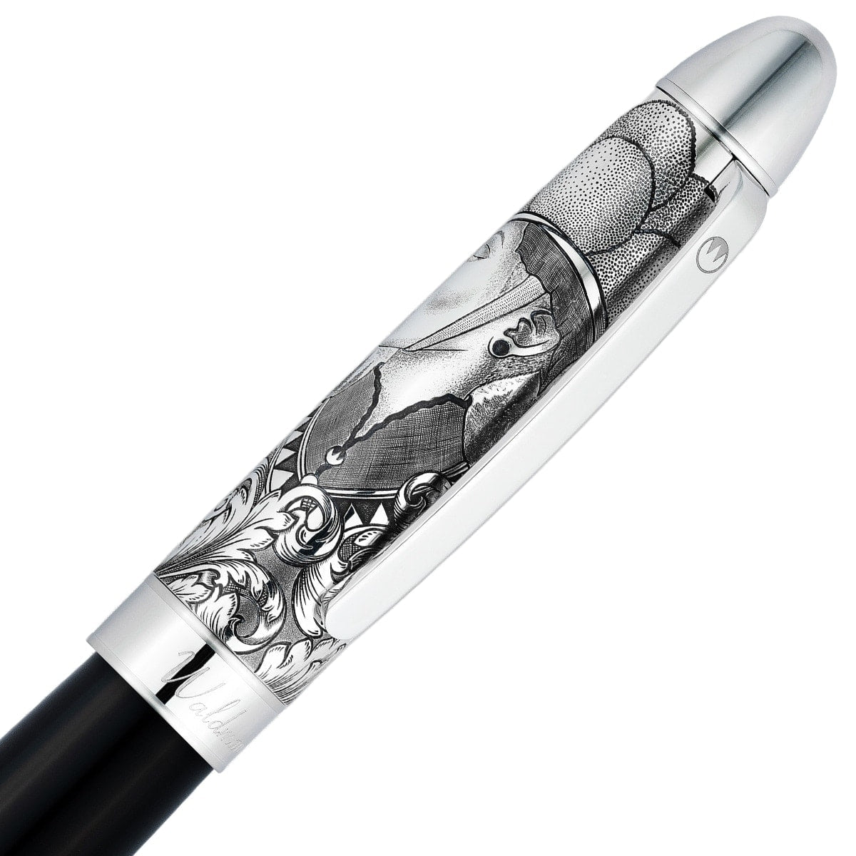 Waldmann Füller Legacy One Silber, 18Kt, schwarz, Kappe