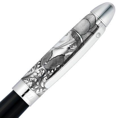 Waldmann Füller Legacy One Silber, 18Kt, schwarz, Kappe