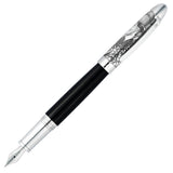 Waldmann Füller Legacy One Silber, 18Kt, schwarz, Ganzer Stift