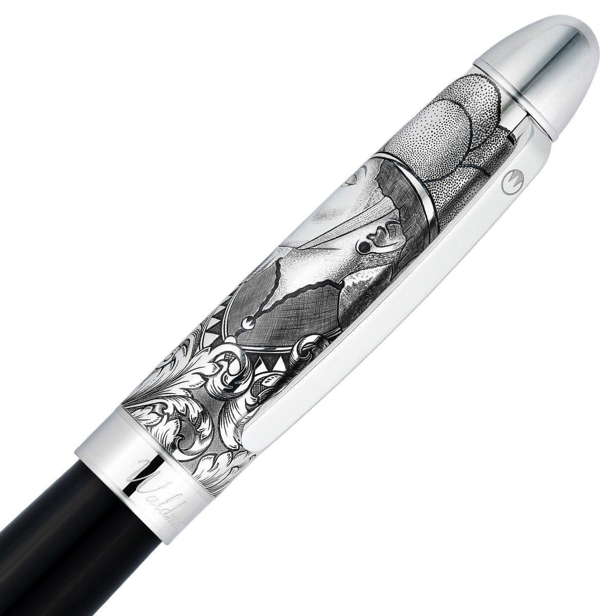 Waldmann Füller Legacy One Silber, 18Kt, schwarz, Kappe