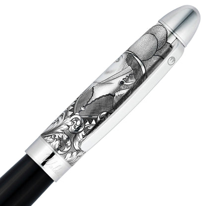 Waldmann Füller Legacy One Silber, 18Kt, schwarz, Kappe