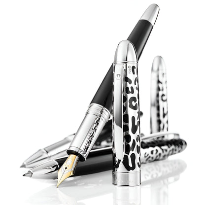 Waldmann Fountain Pen Leopard 18K, Black