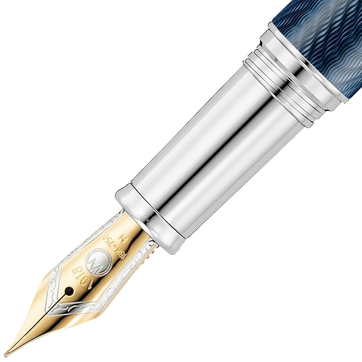 Waldmann, Fountain Pen, Grandeur 18K, Ocean Blue