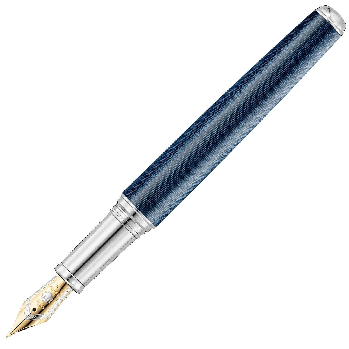 Waldmann, Fountain Pen, Grandeur 18K, Ocean Blue