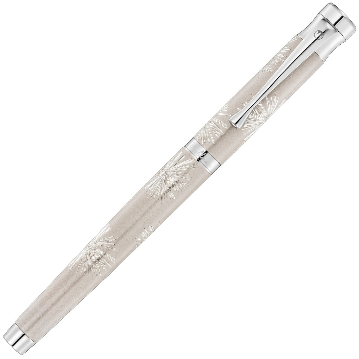 Waldmann, Fountain Pen, Starbust 18kt, Sterling Silver / Galaxy Grey