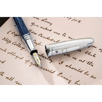Waldmann & SEKRÈ, Fountain pen Private Eye of Baker Street, Limited - 18 Karat Gold Nib
