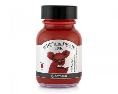 Octopus Schreib- und Zeichentusche Write & Draw Ink Kollektion Red Koala Rot 388