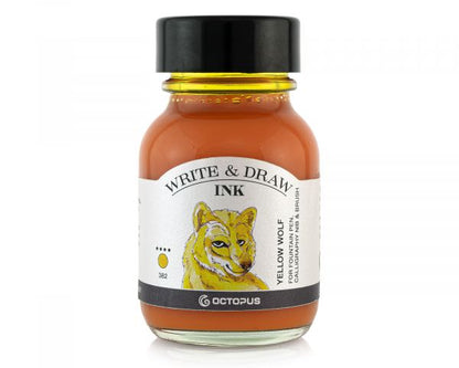 Octopus Schreib- und Zeichentusche Write & Draw Ink Yellow Wolf Gelb 382