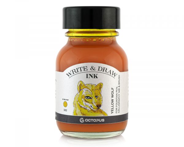 Octopus Schreib- und Zeichentusche Write & Draw Ink Yellow Wolf Gelb 382