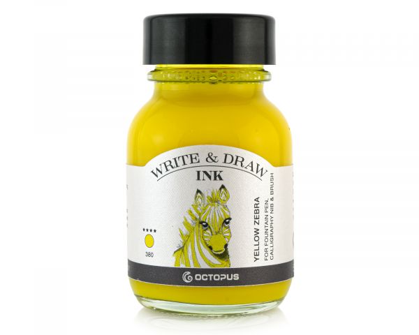 Octopus Pigmented Writing and Drawing Ink Octopus Write & Draw Yellow Zebra 380 Yellow