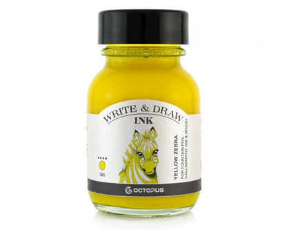 Octopus Pigmented Writing and Drawing Ink Octopus Write & Draw Yellow Zebra 380 Yellow
