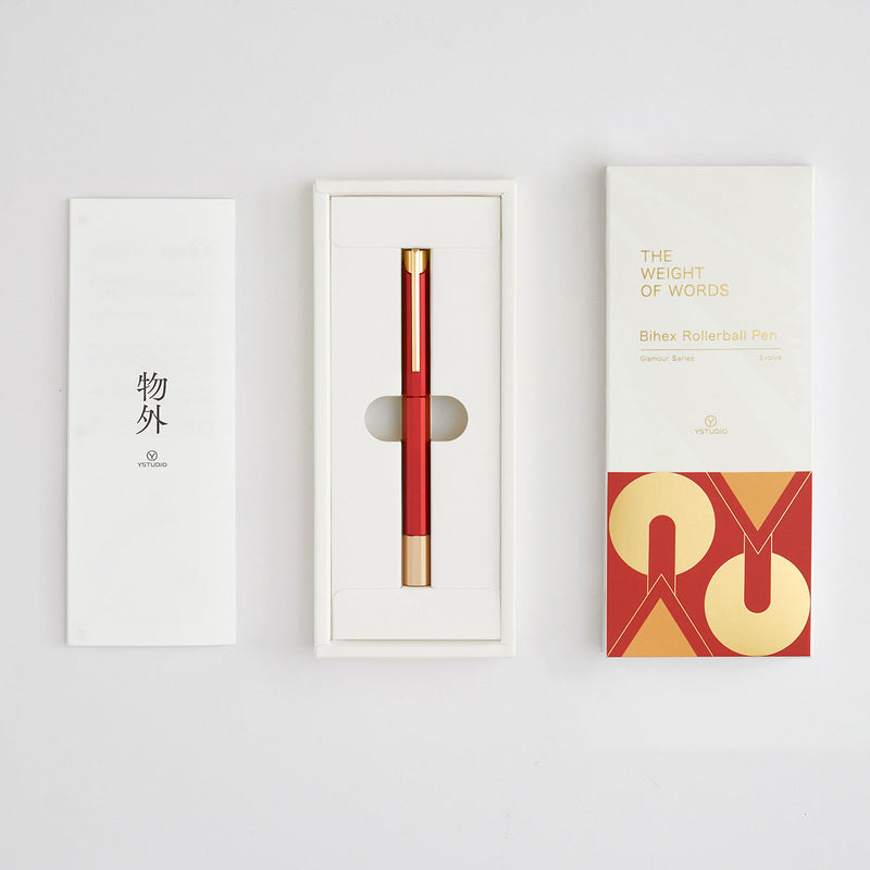 YSTUDIO Tintenroller, Glamour Evolve-Bihex, Marsala