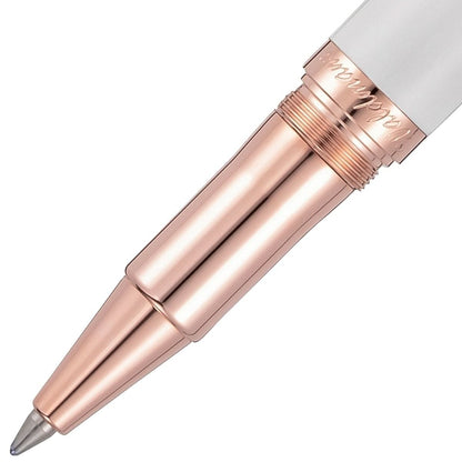 Waldmann, Tintenroller, Xetra Vienna Diamond Lady, Weiß, Rosegold, 41 Diamanten, 0,60 TW-SI1-2