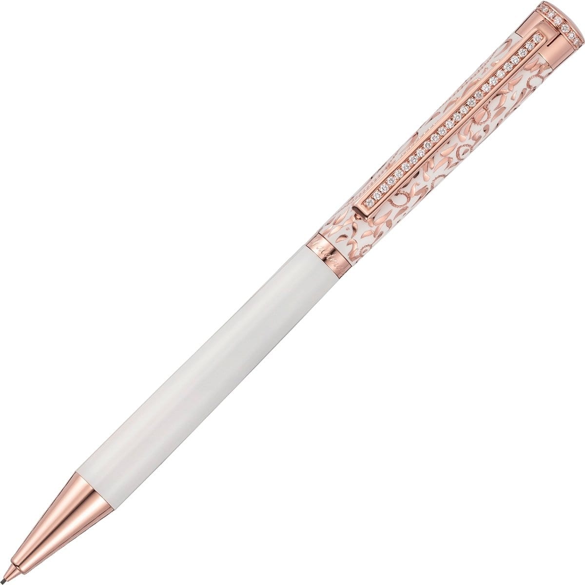 Waldmann, Bleistift, Xetra Vienna Diamond Lady, Weiß, Rosegold, 41 Diamanten, 0,57 TW-SI1-1