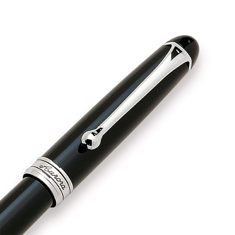Aurora, Tintenroller, Black Resin, Schwarz, Chromplattiert-3