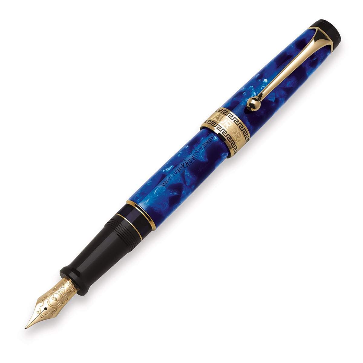 Aurora, Füller, Auroloide, Blau, 14 Karat Goldfeder, Gold plattiert-1