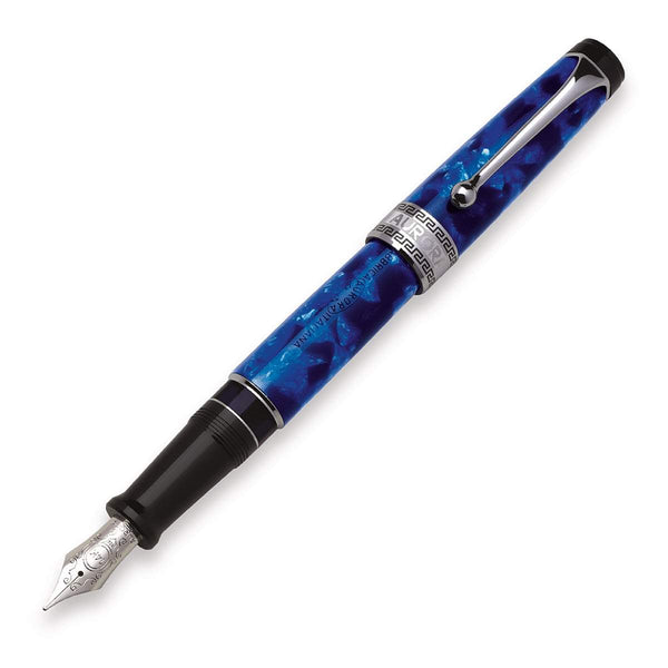 Aurora, Füller Auroloide, chrom-plattiert, 14K Feder, blau