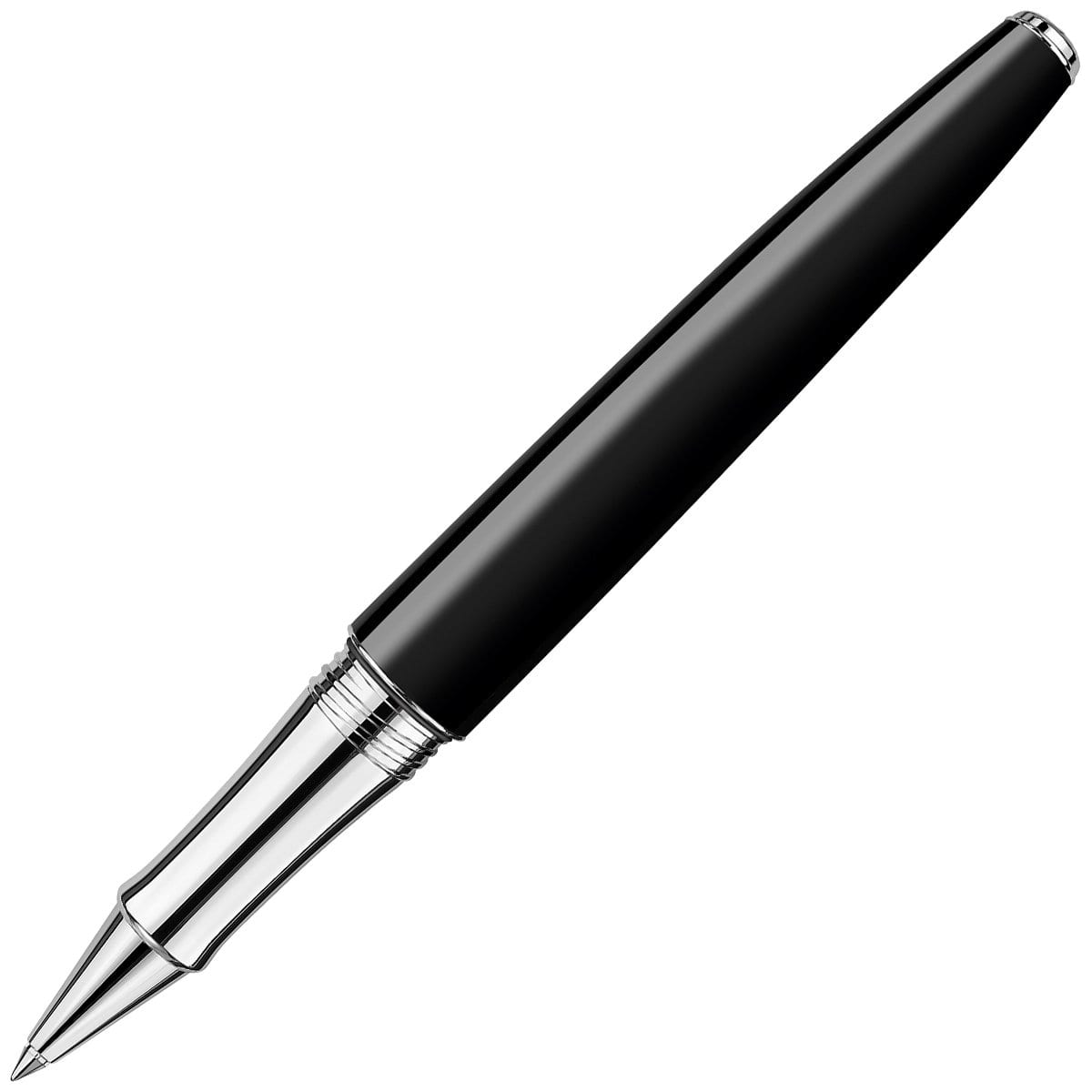 Caran d'Ache, Tintenroller, Léman, Bicolor Schwarz, versilbert/rhodiniert-4