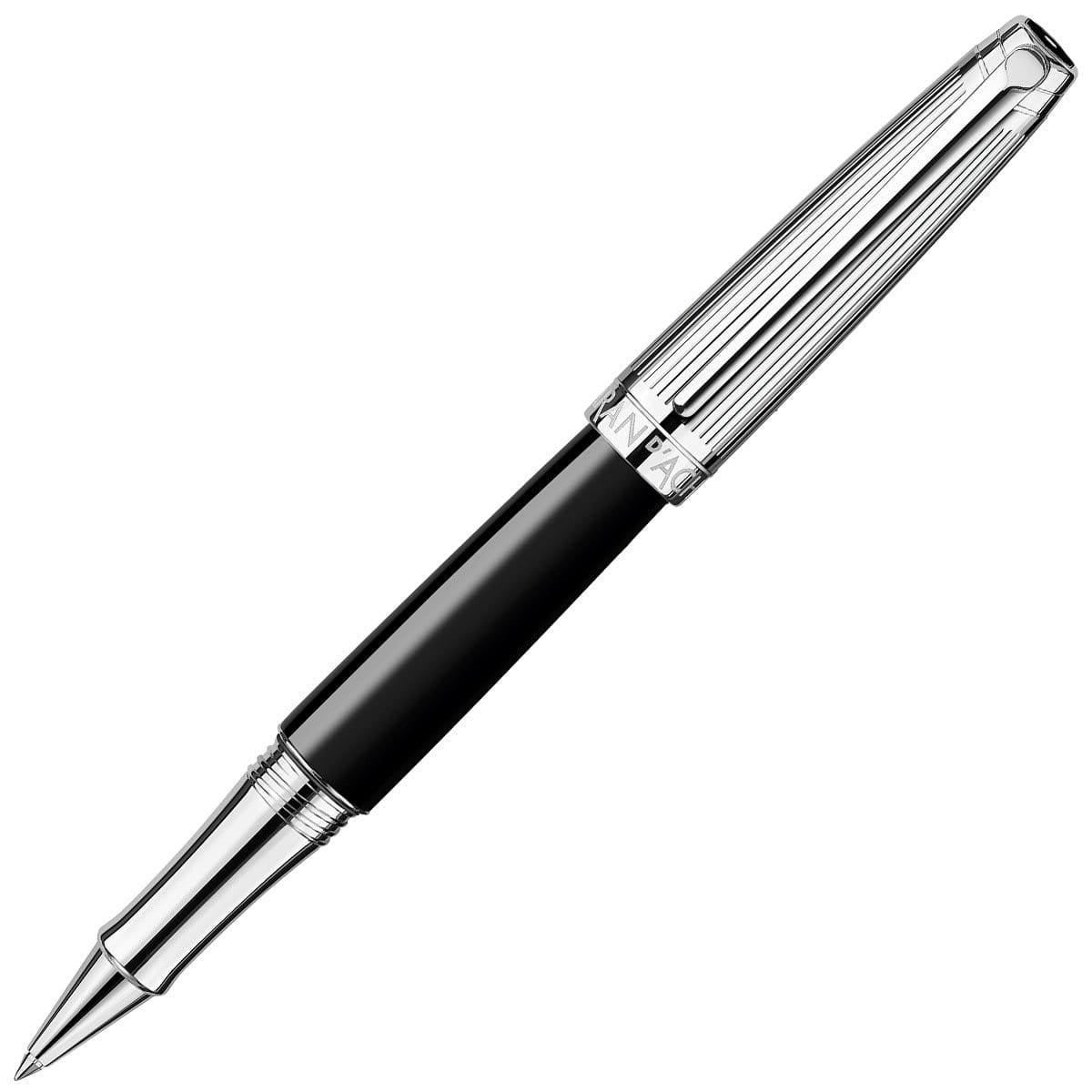Caran d'Ache, Tintenroller, Léman, Bicolor Schwarz, versilbert/rhodiniert-1
